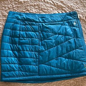 Smartwool Teal Quilted Mini Skirt